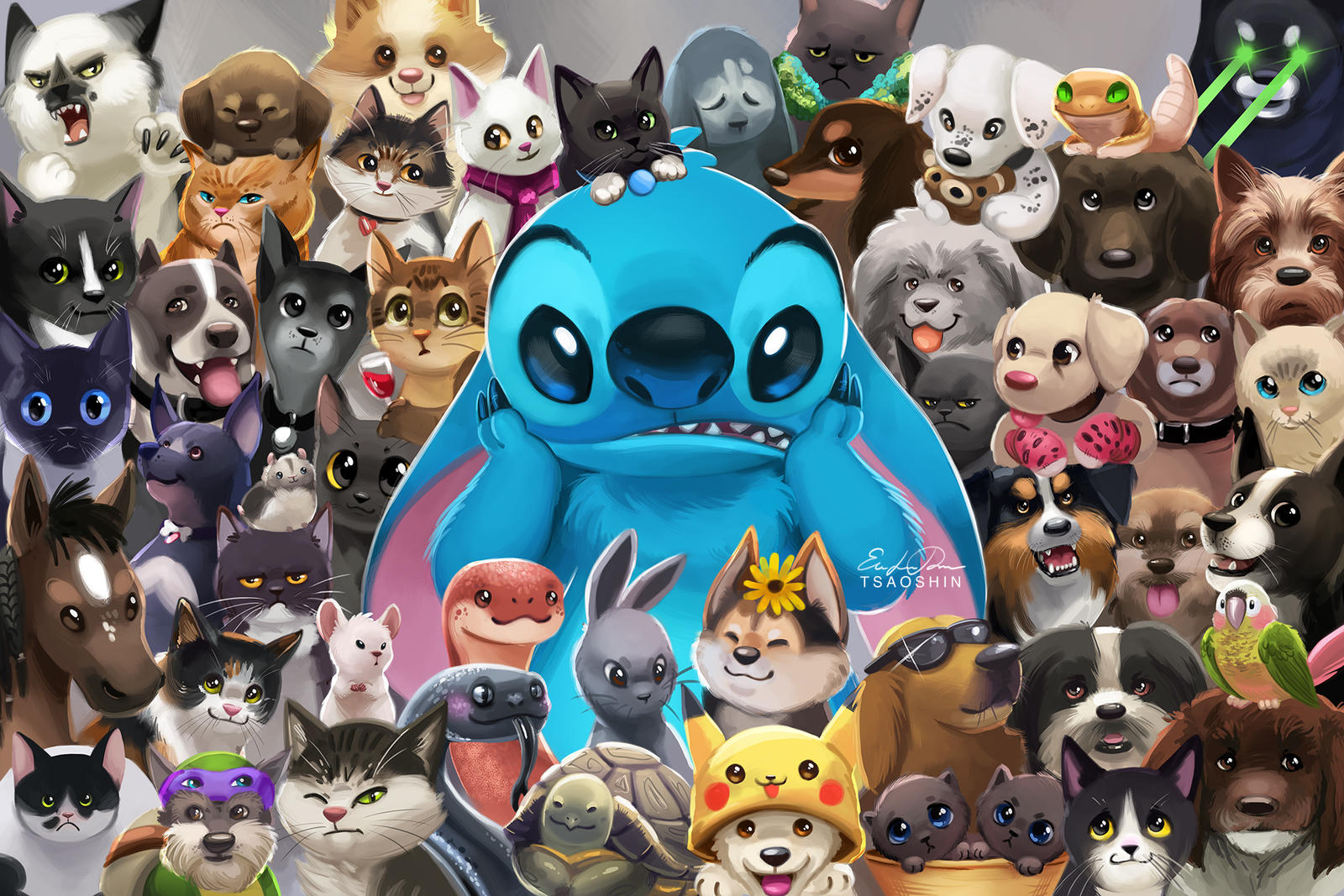 Stitch 'n Pets by TsaoShin on DeviantArt