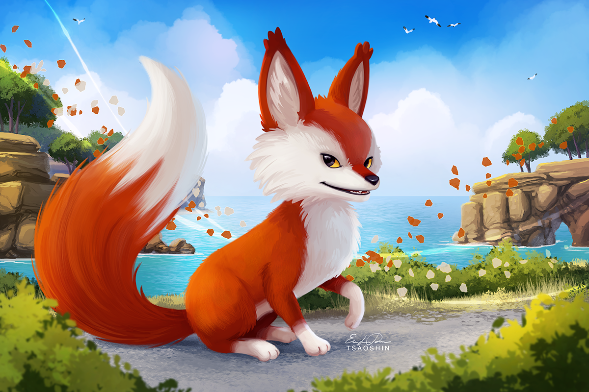 RiME Fox - Paint Along