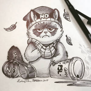 Inktober Day 14: Grumpy