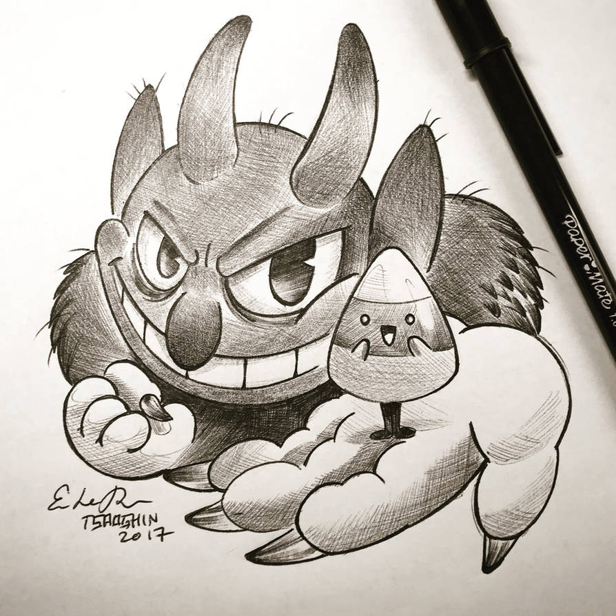 Inktober Day 24: Candy Corn by TsaoShin