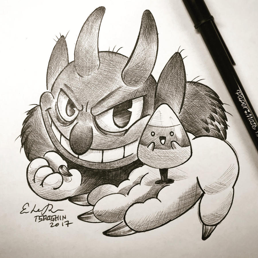 Inktober Day 24: Candy Corn by TsaoShin