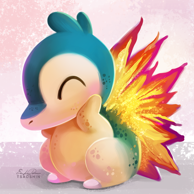 Pokemon Cyndaquil Kawaii by sailizv.v by sailizv on DeviantArt