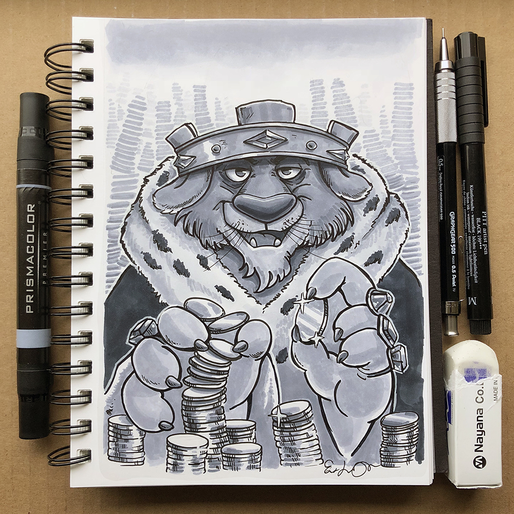 Inktober Day 11 - Cruel by TsaoShin