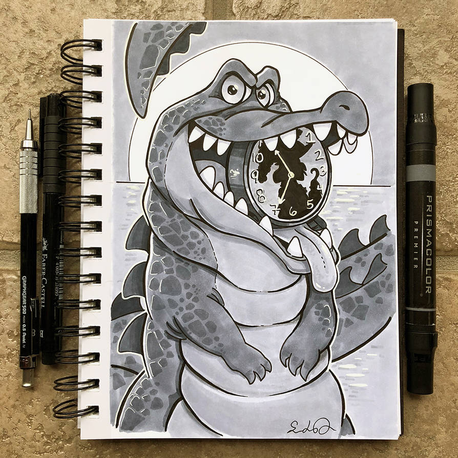Inktober Day 14 - Clock by TsaoShin