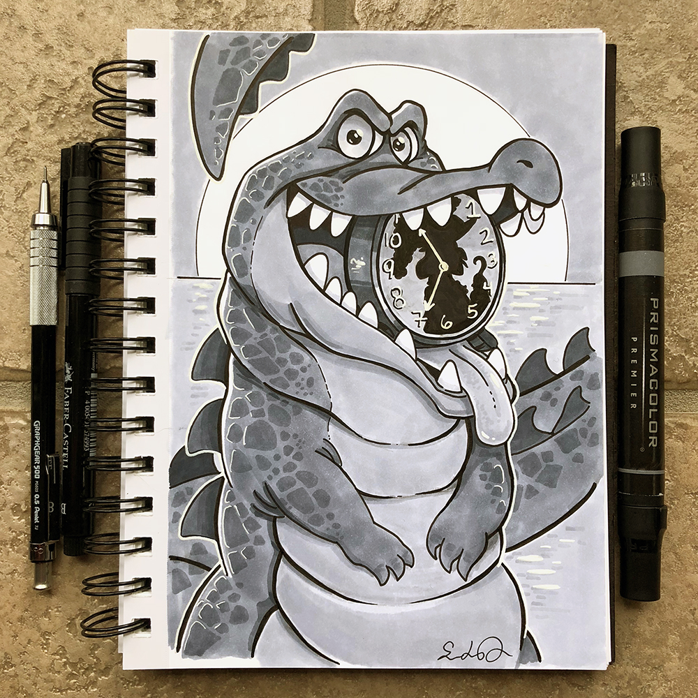 Inktober Day 14 - Clock by TsaoShin