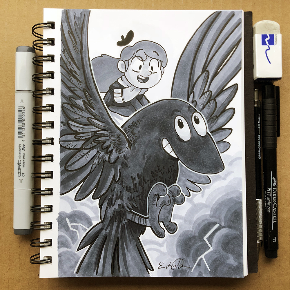 Inktober Day 27 - Thunder by TsaoShin