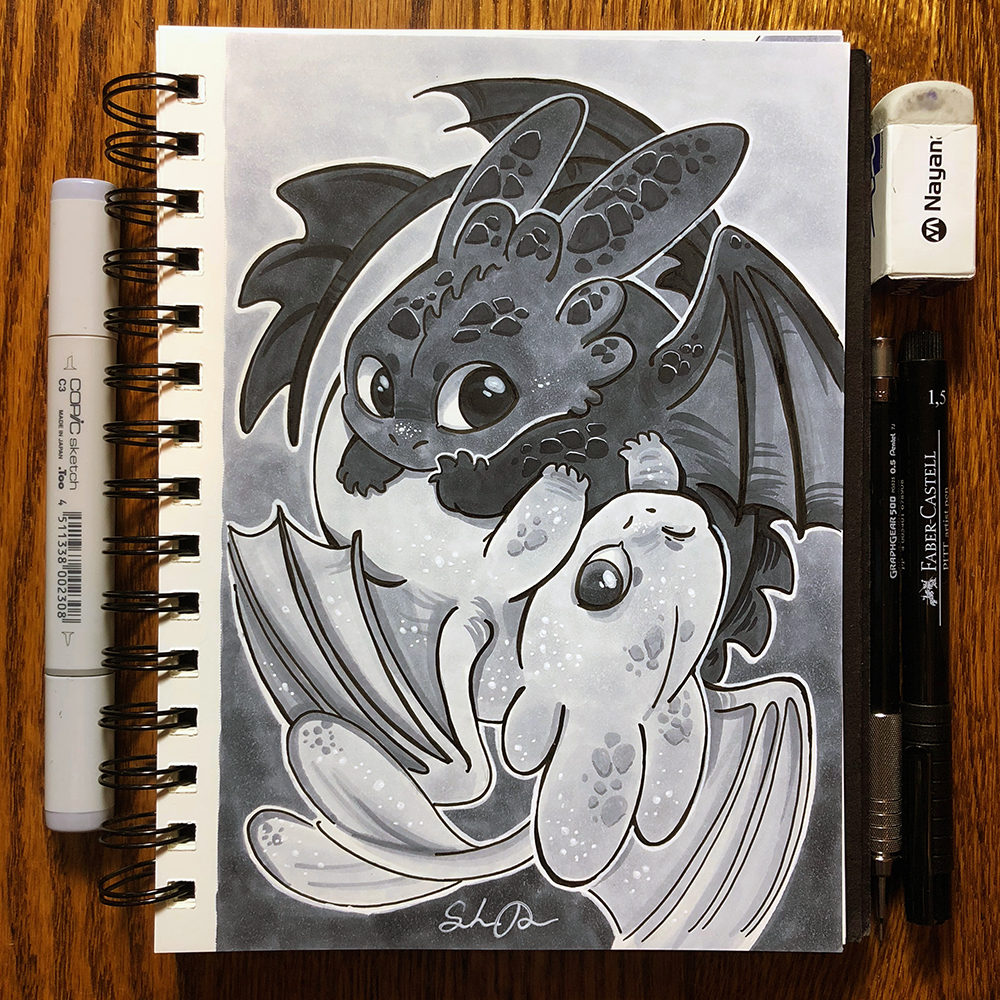 Inktober Day 29 - Double by TsaoShin