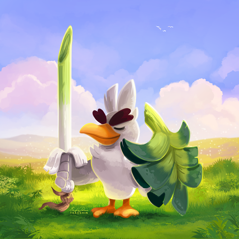 ArtStation - Farfetch´d Galar Fan Art