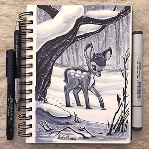 Inktober Day 11 - Snow