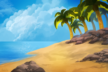 Beach Background - Free to Use