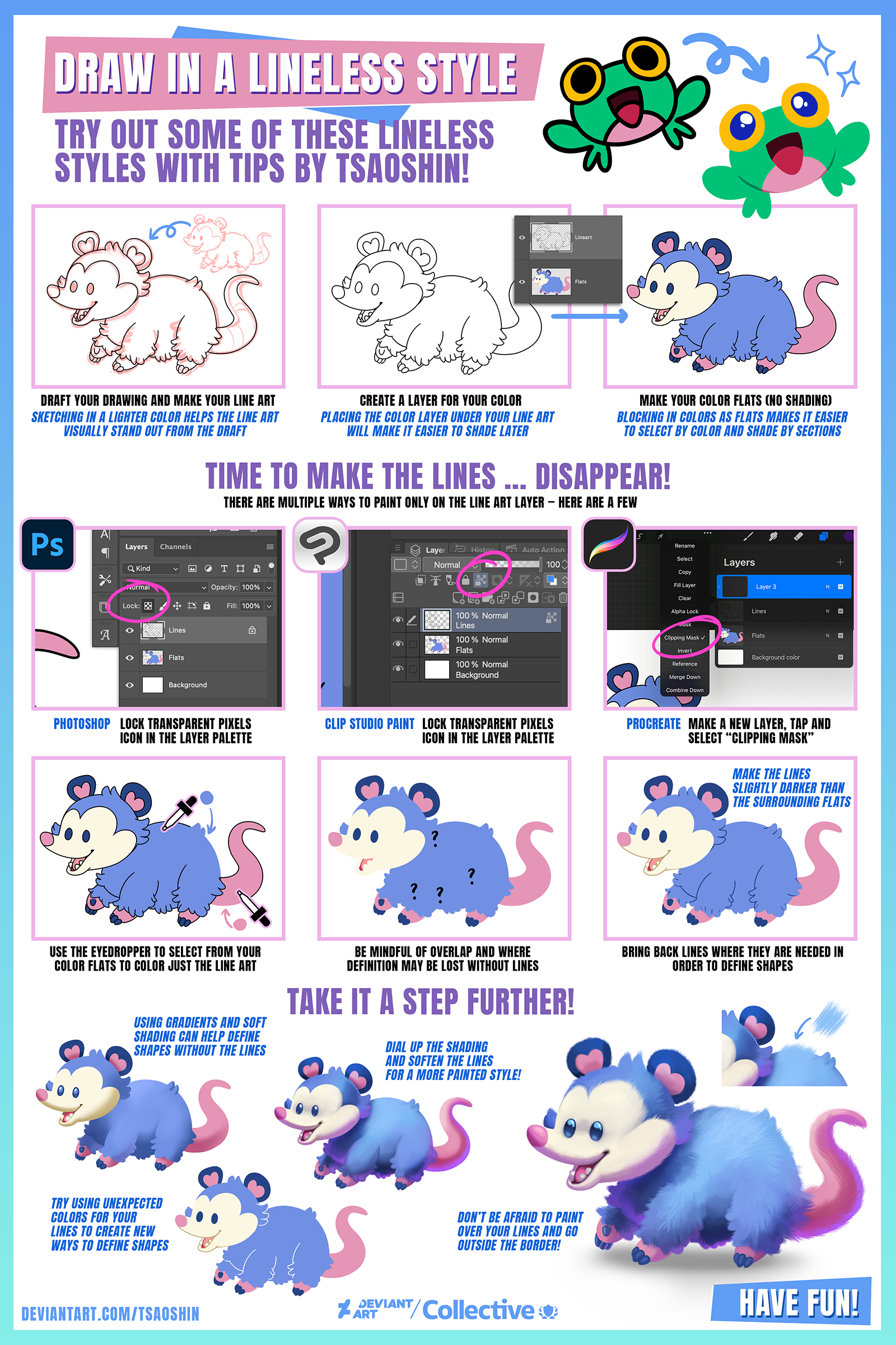 How to Draw in a Lineless Style - Tutorial