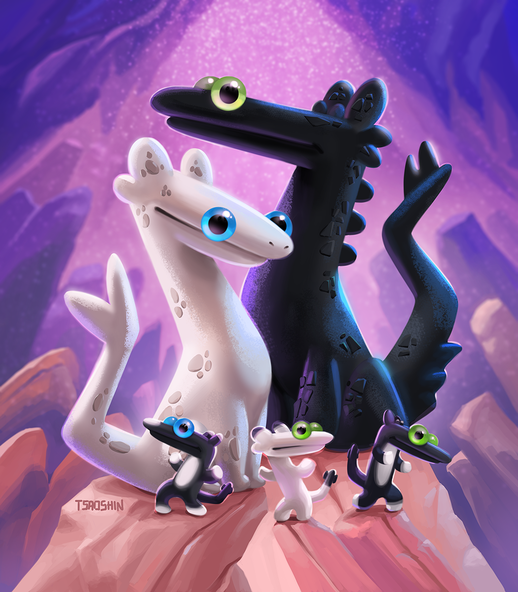 Whight Toothless Toothless and Light Fury Dance Meme by TsaoShin on DeviantArt