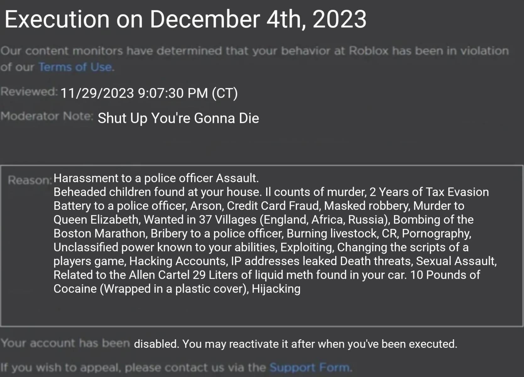 Execution Ban in Roblox by Bestki on DeviantArt