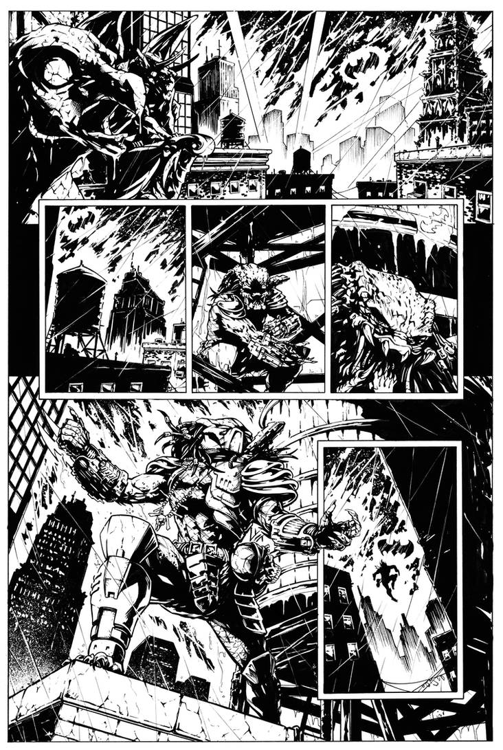 Batman Vs. Predator Page 1 by HenrikJonsson