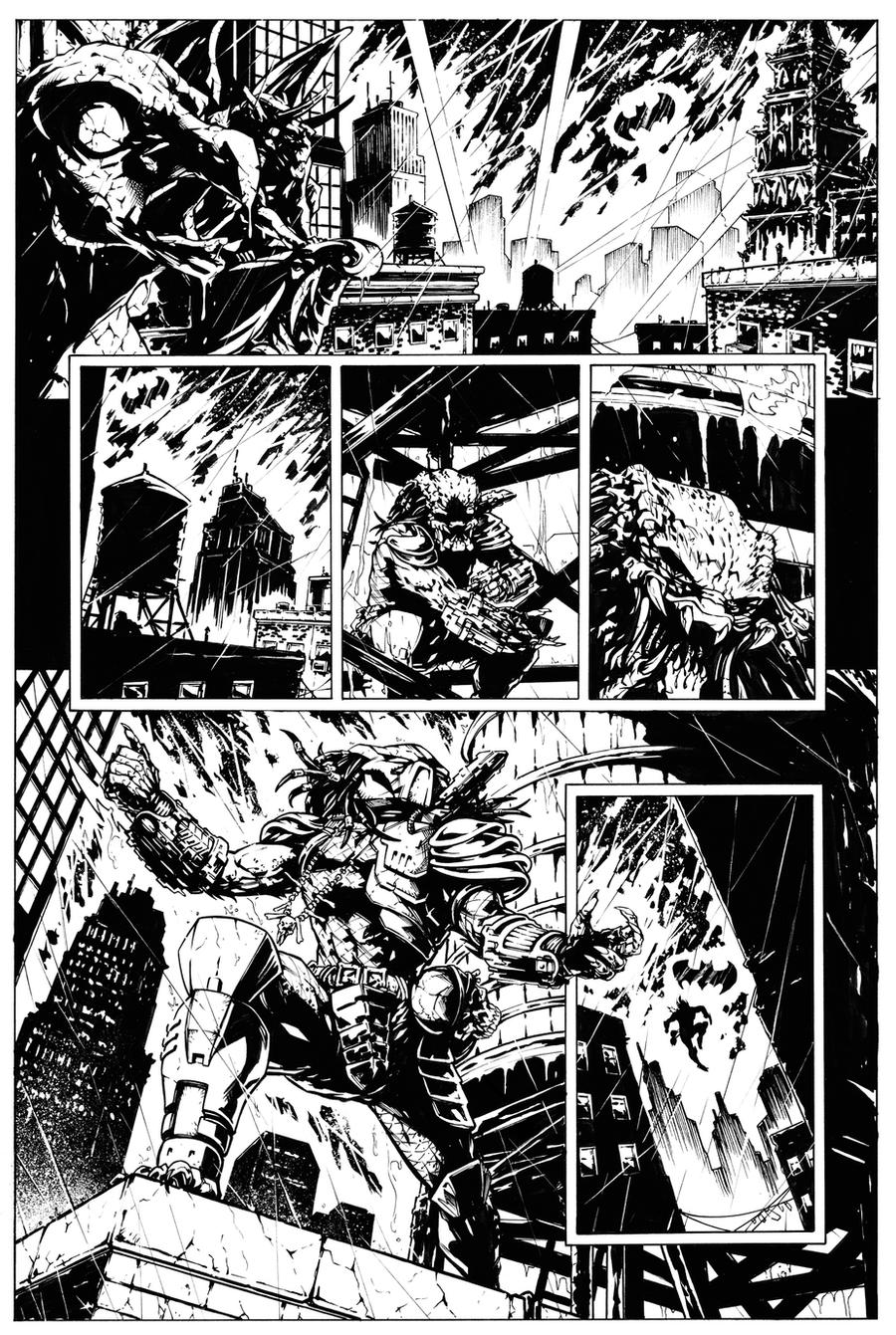 Batman Vs. Predator Page 1 by HenrikJonsson