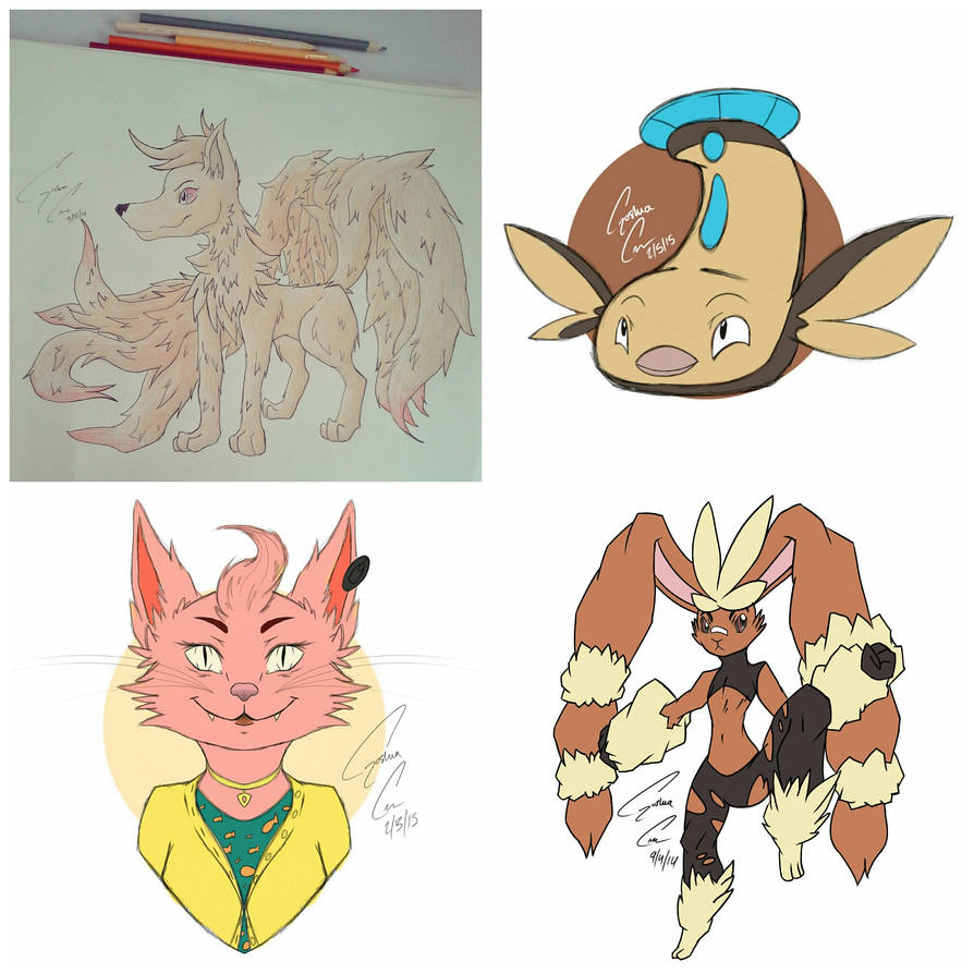 Flat color - Commission Examples by Drawingandthings on DeviantArt