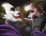 The Joker and Rachel Dawes by sullen-skrewt