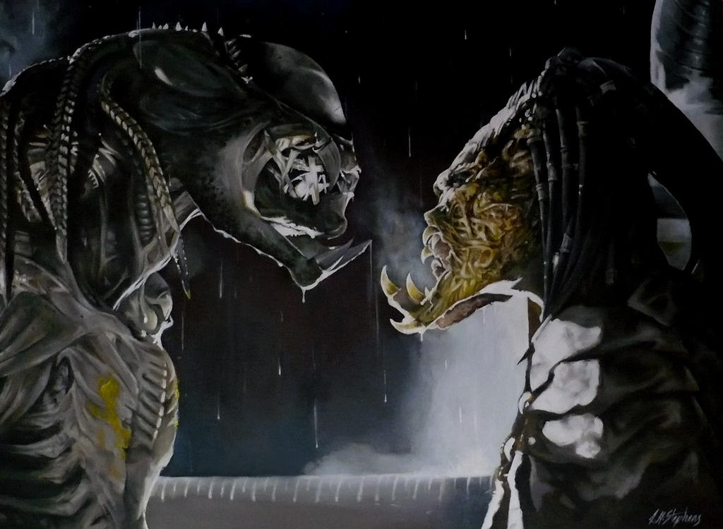 AVP predalien and predator by sullen-skrewt on DeviantArt