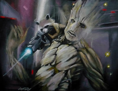 Rocket and Groot: Prison scene by sullen-skrewt on DeviantArt