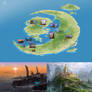 Glintadale Island : Map and attractions