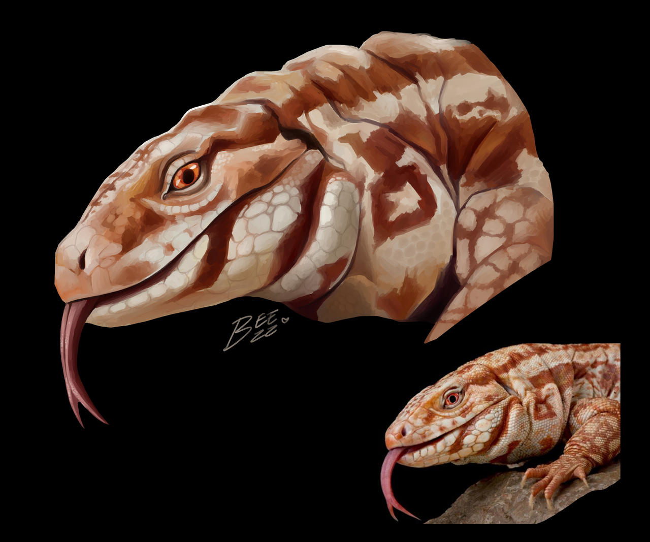 Lizard warm up painting by I3eeZZ on DeviantArt