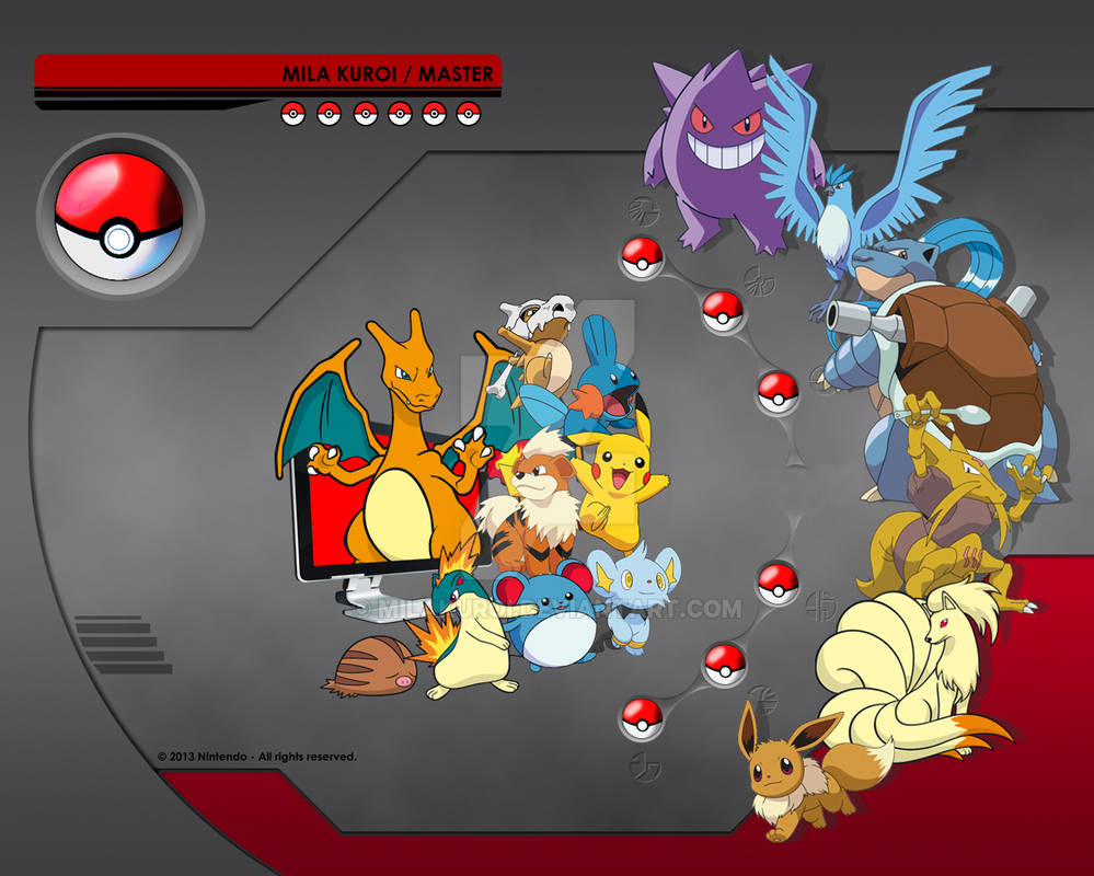 Pokemon team and PC storage by milakuroi on DeviantArt