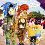 Sonic and Sally.....with Tails.