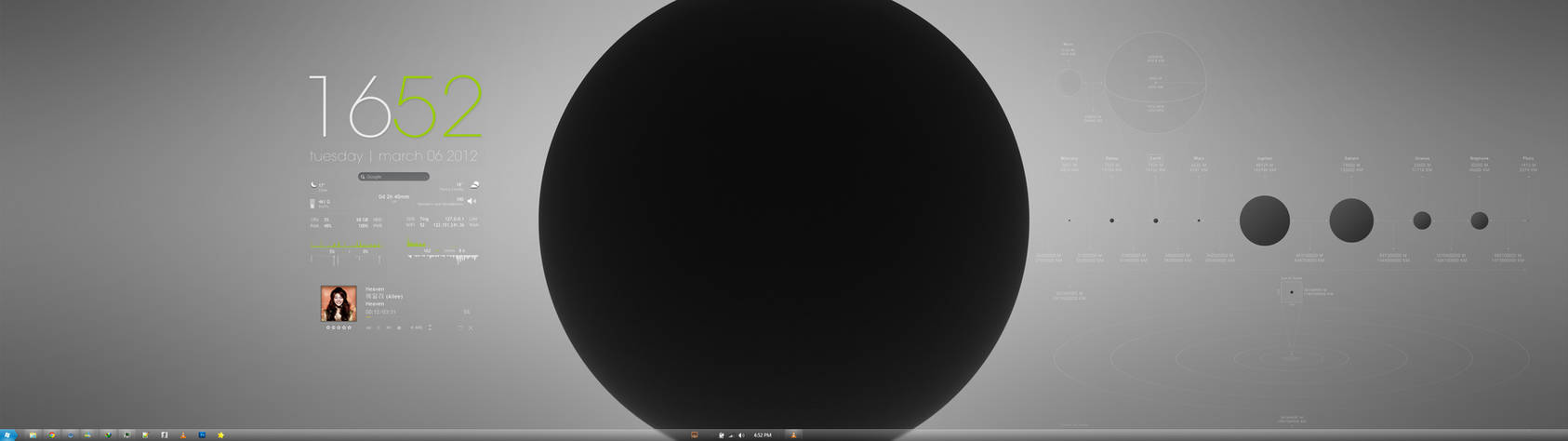 Minimalist Rainmeter