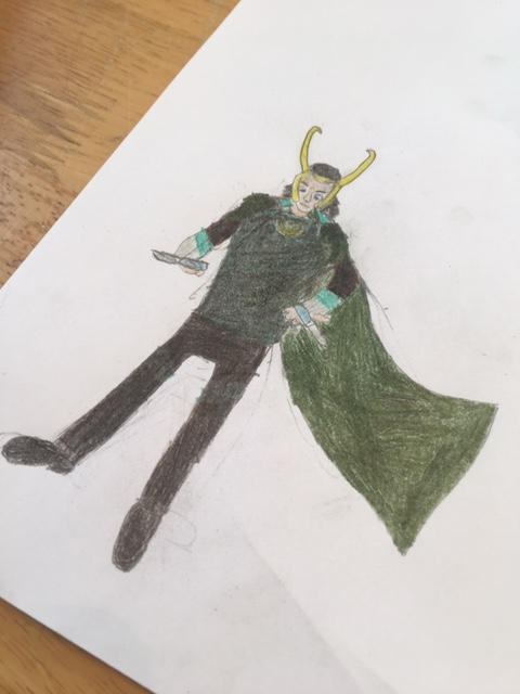 Loki Ragnarok Drawings Loki Ragnarok Drawing by KitKatt16 on DeviantArt