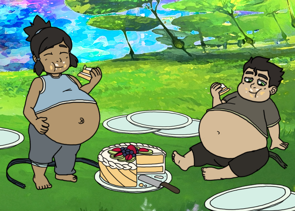 Lil Korra and Bolin Spirit Cake WG