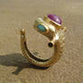 snaky creature ring