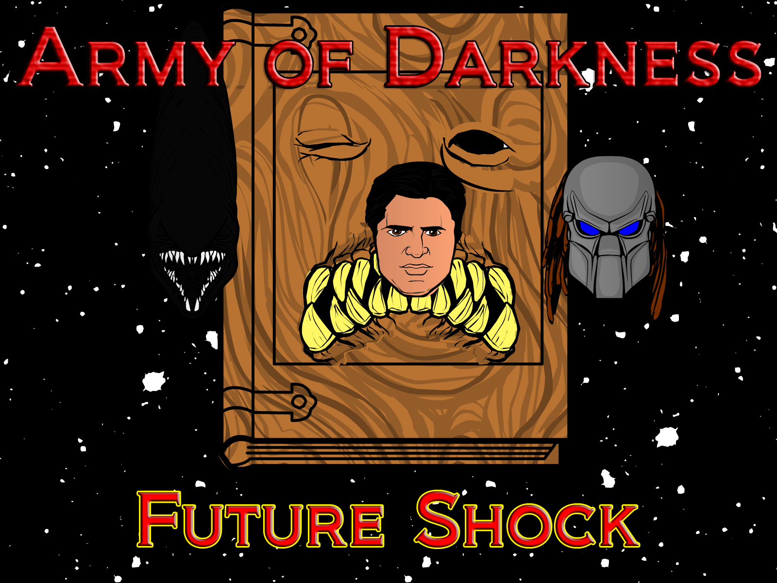 Army of Darkness: Future Shock crossover poster...