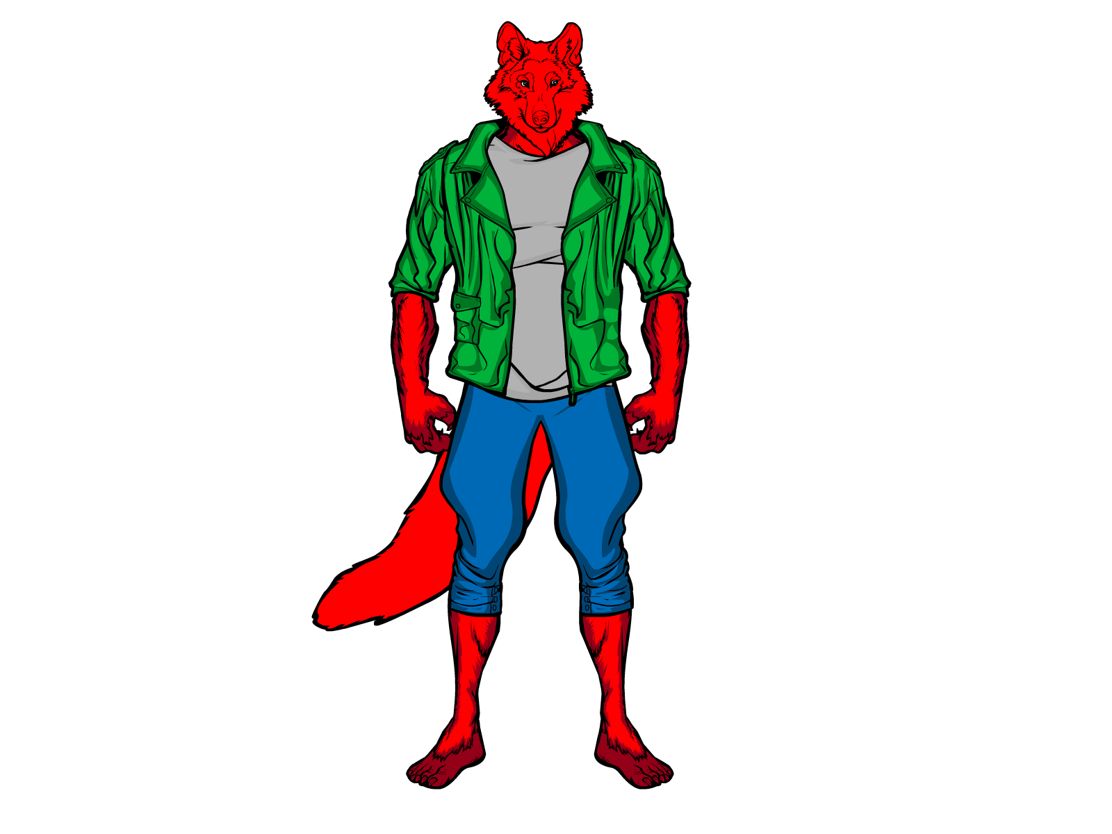 Fenris the Red Wolf... by AngelGhidorah