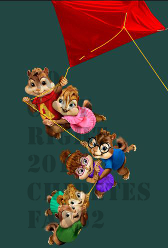 chipmunk and chipettes flying