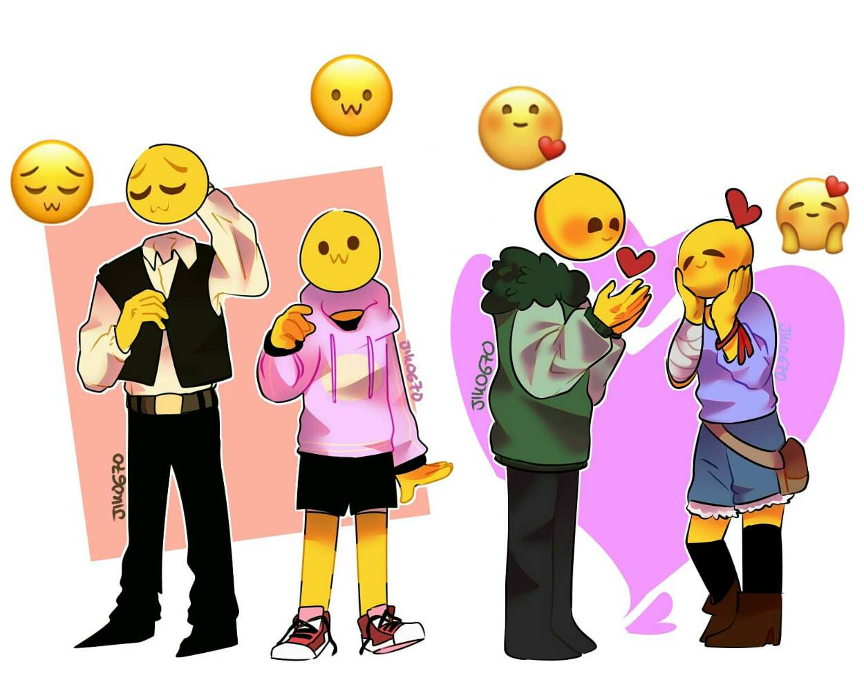 Drawing cursed Emoji humanized pt.1 by 2021 on Sketchers United