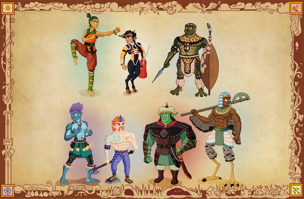 Fantasy Races by RubenRaphaelArt on DeviantArt