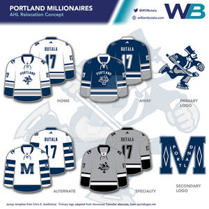 Portland Millionaires - AHL Jersey Concept