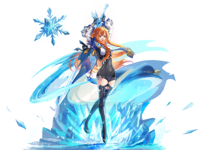 [COMMISSION]: Asuna x Eula Crossover.