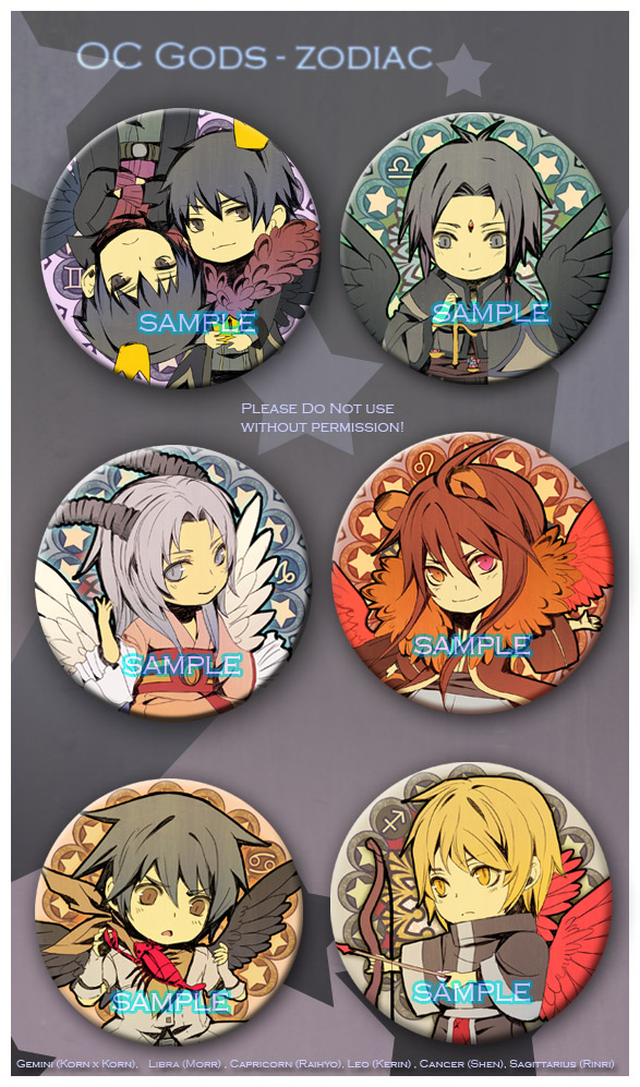 + Zodiac Button Set +