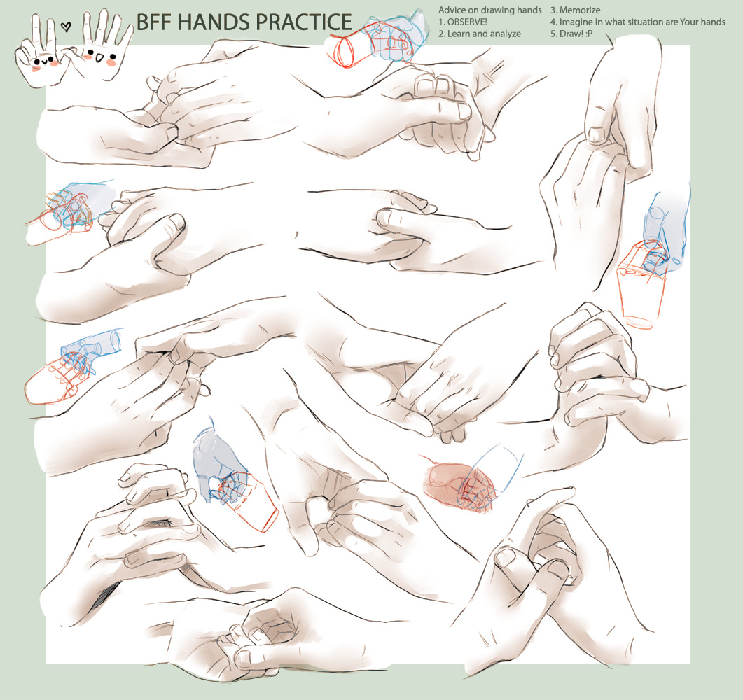 +DRAWING PRACTICE - BFF HANDS+