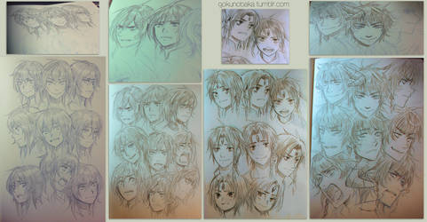 +Tumblr Face angle Sketch Practice+ by goku-no-baka