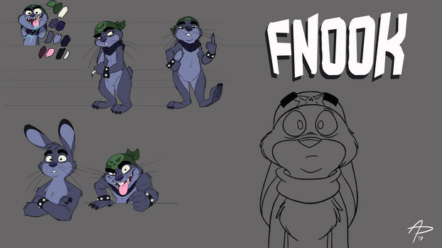 FNOOK Character reference sheet