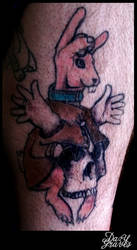 Skull and Rabbit Tattoo