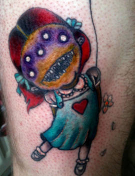 Creepy Little Girl Tattoo