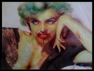 Marilyn Monroe Zombie Portrait