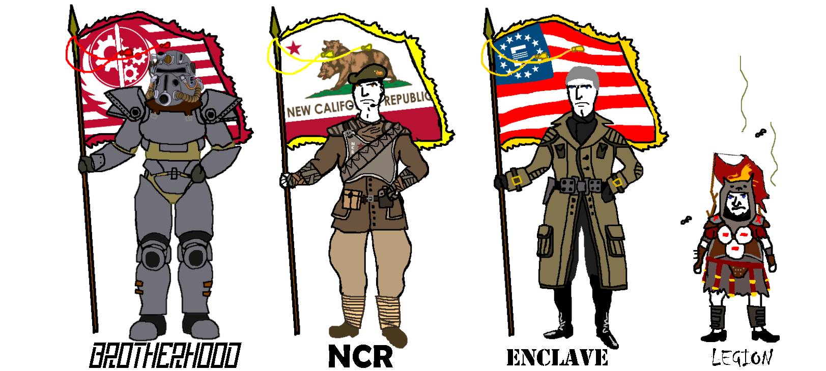 Fallout flag bearers of the Wasteland by AmericanUnionState18 on DeviantArt