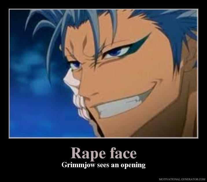 Grimmjow's rape face