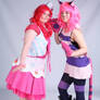 Pinkie Pie and her friend Cheshire Cat
