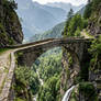 Stone bridge in the mountains