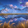 Photorealistic digital art landscape